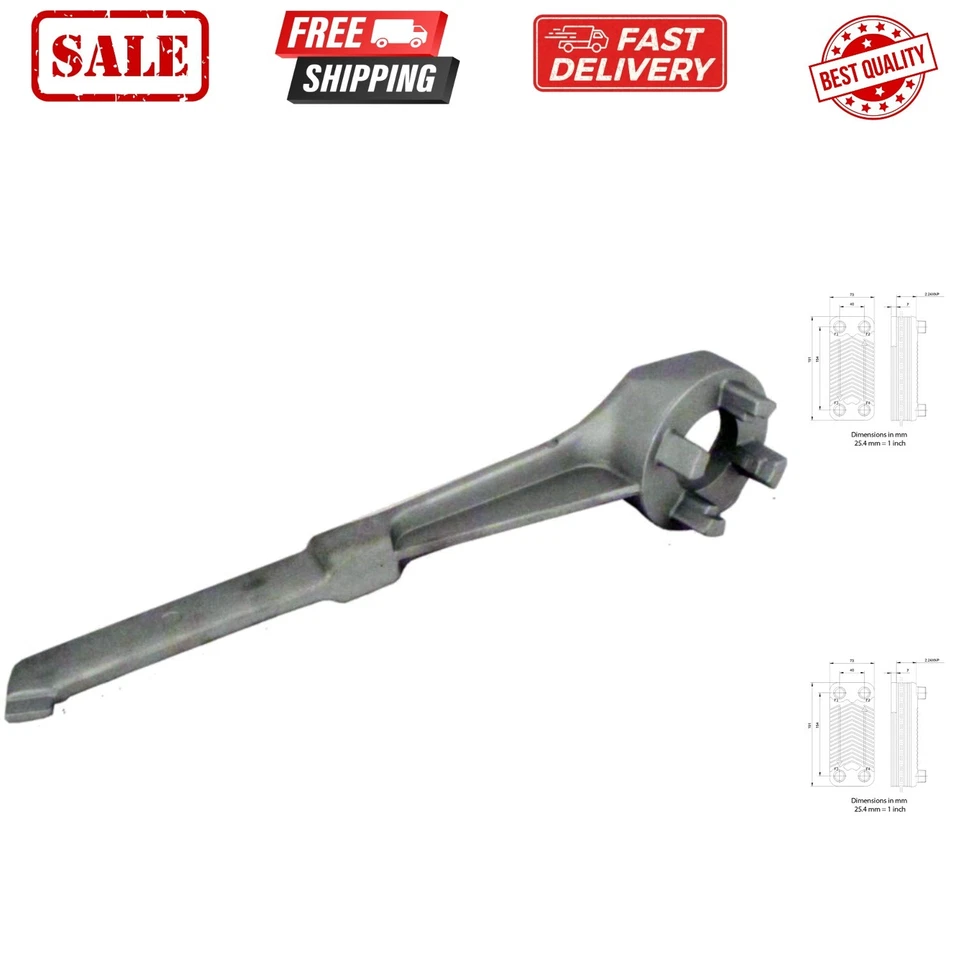 Drum Bung Wrench Lightweight Aluminum Barrel Opener Tool Racing Fuel Methanol