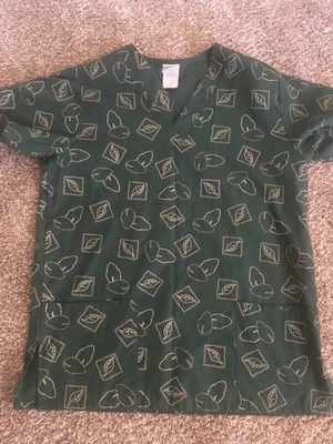 UA Scrub Top Sz Small Green - Image 1 of 2