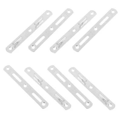  4 paia di elementi di fissaggio per sponde del letto di ricambio, staffe per - Immagine 1 di 4