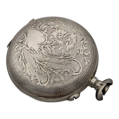 Antique Pocket Watch Case 51mm Roskopf Patent Metall w/ Duck-Head Mark – Sz 16 - Image 1 of 4