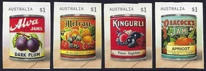 2018 Australia SG#4868/71 Vintage Jam Labels P&S booklet set of 4 mint MUH MNH - Foto 1 di 1