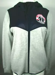 Washington Wizards Women's Gray & Blue Full Zip Hoodie NBA M - Picture 1 of 5