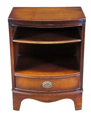 Antigua mesita de noche Duncan Phyfe caoba con niveles mesa lateral 27" Foto 1 de 4