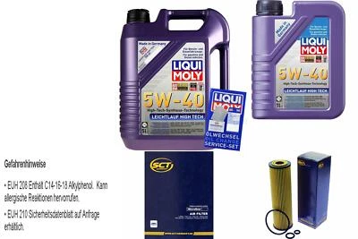LIQUI MOLY, SCT GERMANY INSPEKTIONSKIT FILTER LIQUI MOLY ÖL 6L 5W-40 für Mercedes-Benz C-Klasse W203