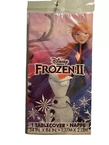 (2) Disney Frozen II Disposable Tablecover 54” x 84” Party Celebration Supplies - Picture 1 of 2