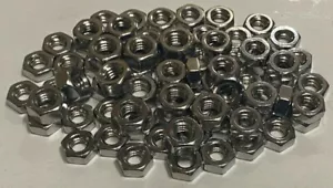1/4", 5/16", 3/8", 1/2", 5/8", 3/4", 1", UNC, Stainless Steel (A2),Hex Full Nuts - Picture 1 of 4