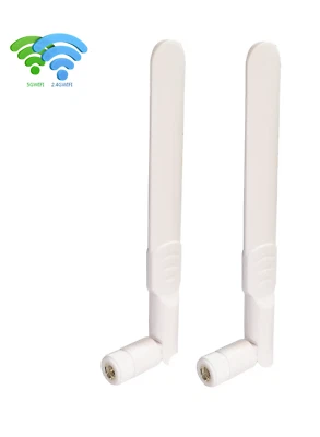 White Antenna 2.4G&5G WiFi Bluetooth 5dBi SMA-J/RP-SMA 50Ohm Paddle - Bild 1 von 4