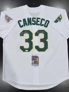 Jose Canseco Signed Oakland A's Jersey w MVP Inscription JSA COA - Picture 1 of 9