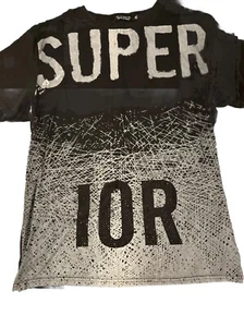 US ICON CO. Super IOR T Shirt Black Men’s Size M Stylish Urban Style Crew Cut - Picture 1 of 6
