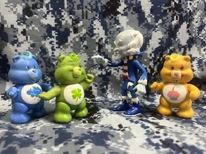Vtg Poseable Care Bears Figures- Grumpy- Coldheart- Birthday- Luck- 1983/84 - Picture 1 of 19