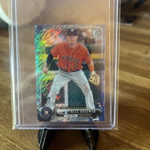 A119,730 - 2017 Bowman Chrome Mini Blue Shimmer Refractors #75 Alex Bregman/150