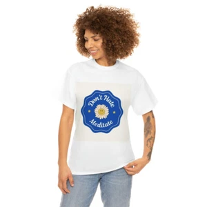 Don't Hate Meditate Flower T-Shirt - Bild 1 von 16
