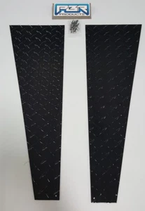 Fits JEEP TJ FENDER TOP COVERS Diamond Plate 1997 thru 2006 Black 24" - Picture 1 of 3