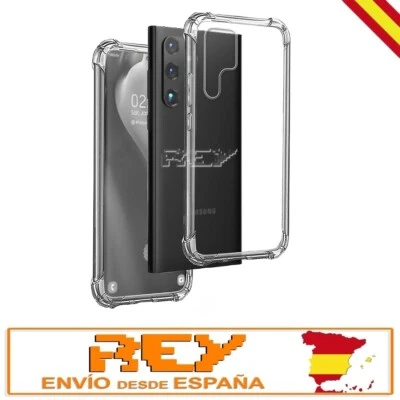 REY® Funda Silicona Antishock para SAMSUNG GALAXY S22 ULTRA Transparente s1379