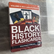 Urban Intellectuals Vol 5 Afro-Latino Caribbean Black History Flash Cards NIP