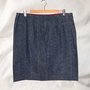 Falda vaquera TOMMY HILFIGER 🖤 Talla 14 azul Jean Mini Y2K Preppy Schoolcore nueva sin etiquetas - Imagen 1 de 8