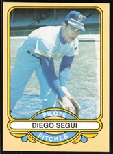 1983 Galasso 1969 Seattle Pilots #25 Diego Segui   - FREE SHIPPING