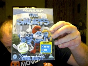 THE SMURFS DOUBLE PLAY BLU RAY DVD PACK BIRTHDAY LAST CHANCE SALOON - Picture 1 of 1