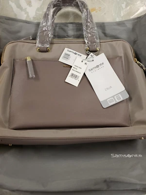 Nuevo con etiquetas - Bolso de viaje para computadora portátil SAMSONITE Zalia, color topo/beige 14,1"" Foto 1 de 4
