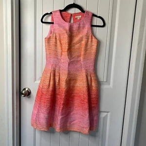 Shoshanna Ombre rosa orange Party Kleid Gr. 2 Frühling Sommer Urlaub Heimkehr - Bild 1 von 7