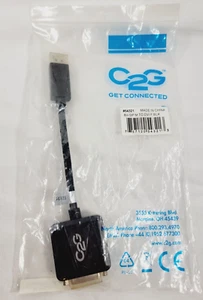 Cables 2 Go (C2G) Black 8 inches Display Port M to DVI F #54321 - Picture 1 of 2