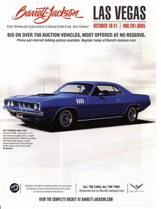 1971 PLYMOUTH HEMI CUDA ~ GREAT AUCTION AD - Picture 1 of 1