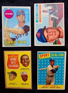 Vintage Baseball Card Lot Mantle, RYAN, MARIS,BANKS,MAYS,SEAVER,ROBINSON & MORE - Picture 1 of 19