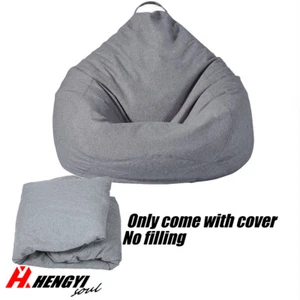 Extra Large Bean Bag Chair Sofa Cover Indoor/Outdoor Game Seat Couch Lazy Bags - Picture 1 of 22