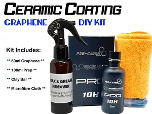 Nano Ceramic Car Paint Protection 10H Coating with GRAPHENE 50ml KIT - Picture 1 of 5