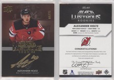 2021-22 SPx UD Black Lustrous Signatures Gold /25 Alexander Holtz Rookie Auto RC