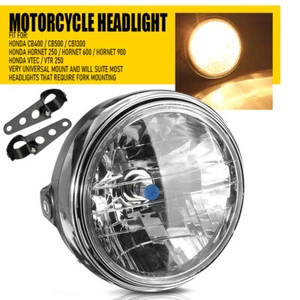 7 Inch Motorcycle Motorbike Headlight Front Light Headlamp for Honda CB Hornet - Picture 1 of 13