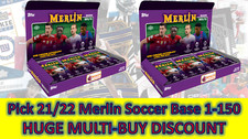 2021-22 Topps Merlin Chrome UEFA League Soccer Cards 1-150 Complete your set