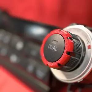 Dual Climate Control Knob Accents 5th Gen Toyota 4Runner 2014-2024 - Red - Picture 1 of 8