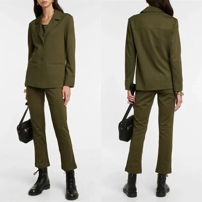 NWT MaxMara Leisure Cluny Viscose Jersey Blazer in Olive Green $425 size XXL - Image 1 of 4
