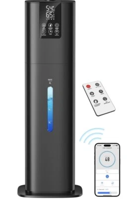 Smart Ultrasonic Cool Mist Humidifier for Home Or Large Room Remote & App Contro - Image 1 of 4