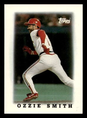 1988 Topps Major League Leaders Minis #72 Ozzie Smith - Image 1 of 2