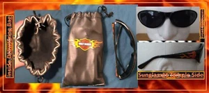 2001 Harley Davidson Sunglasses HDS 355 BLK-3 65□18 -130 W/Draw String Bag - Picture 1 of 12