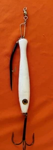 Norway Jig 540g BIANCO GLOW IN SCURA JIG 12/0 Treble BIG COD E HALIBUT JIG - Foto 1 di 5