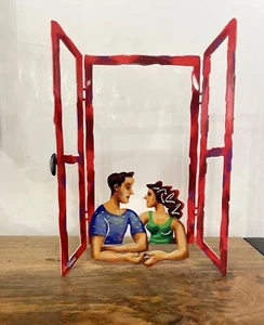"Escultura de metal de arte pop"" mano en mano"" de DAVID GERSTEIN - Imagen 1 de 6