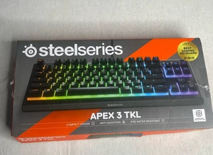 SteelSeries Apex 3 TKL Tastiera da Gioco Cablata per PC Compatta RGB Retroilluminata Testata - Foto 1 di 5