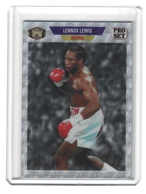 2024 Leaf Collective Lennox Lewis '89 Pro Set 89B-108 Silver Super Prismatic 1/1 - Image 1 of 2