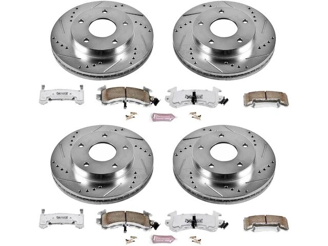 Kit de pastillas de freno delanteras y traseras y rotor para 79-85 Oldsmobile Toronado BB14R4 Foto 1 de 1