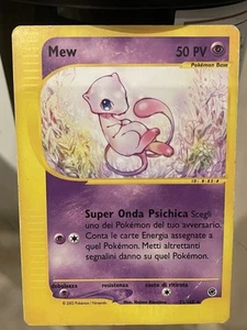 Pokémon Mew TCG Expedition Base Set Regular Rare Card 55/165 Italian - Picture 1 of 2