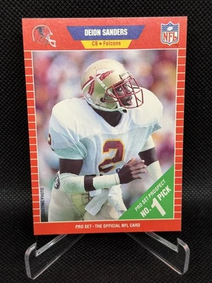 1989 Pro Set Deion Sanders #486 Rookie RC HOF - Image 1 of 2