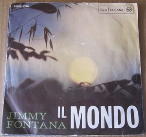Jimmy Fontana Il Mondo - Allora Si - Ennio Morricone 45 Vinyl RCA Italy 1965 7" - Picture 1 of 3