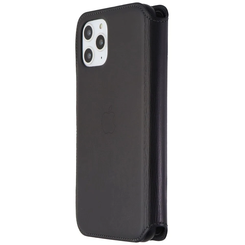 Apple Leather Folio Case for iPhone 11 Pro (5.8) Smartphone - Black (MX062ZM/A) - Image 1 of 2