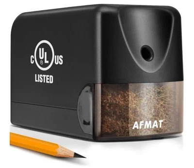 AFMAT Electric Pencil Sharpener Heavy Duty Fast Sharpening Colored Pencils New - Image 1 of 4