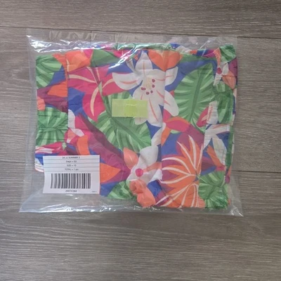 janie and jack Girls Tropical Floral Ruffle Short Size 10 - Image 1 of 3