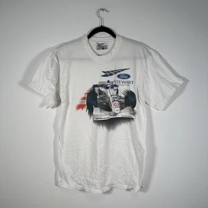 Ford Stewart Grand Prix T-shirt Vintage 90’s White Men’s Large - Picture 1 of 10