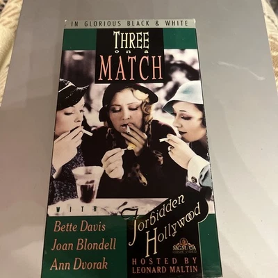 Three On A Match (1932 VHS) Bette Davis & Joan Blondell    "Forbidden Hollywood" Foto 1 de 2